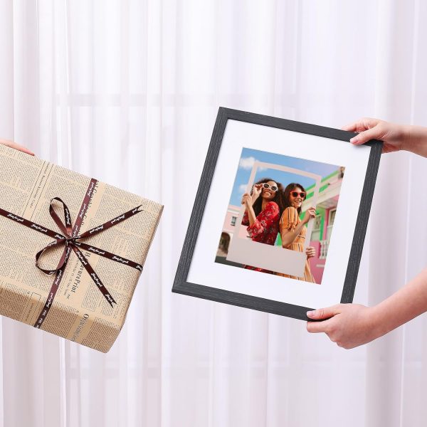 Vittanly 11x14 Picture Frame, Display Pictures 8x10 with Mat or 11x14 without Mat, Photo Frame for Wall Mounting, Black, 1 Pack - Image 7